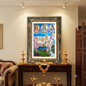 Swami Vivekananda Decorative Photo Frame With White Mount | Premium Wall & Tabletop Picture Frame | Home, Office & Temple Decoration | 12x16 Inch (Pack Of 1) (F31473)