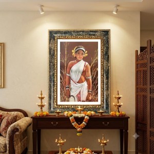 Tribal Woman Portrait Decorative Photo Frame With White Mount | Premium Wall & Tabletop Picture Frame | Home, Office & Temple Decoration | 8x12 Inch (Pack Of 1) (F33229) Tribal Woman Portrait Decorative Photo Frame With White Mount | Premium Wall & Tabletop Picture Frame | Home, Office & Temple Decoration | 8x12 Inch (Pack Of 1) (F33229)