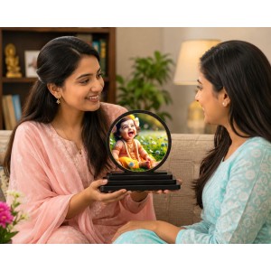 Car Dashboard Wooden Lord Krishna Showpiece | 4 X 4.5 Inch Sublimation Printed Decorative Stand | 4 Mm MDF | Home Decor | Made in India (F33294) Car Dashboard Wooden Lord Krishna Showpiece | 4 X 4.5 Inch Sublimation Printed Decorative Stand | 4 Mm MDF | Home Decor | Made in India (F33294)