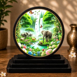 Car Dashboard Wooden Jungle Safari Scene Showpiece | 4 X 4.5 Inch Sublimation Printed Decorative Stand | 4 Mm MDF | Home Decor | Made in India (F33332) Car Dashboard Wooden Jungle Safari Scene Showpiece | 4 X 4.5 Inch Sublimation Printed Decorative Stand | 4 Mm MDF | Home Decor | Made in India (F33332)