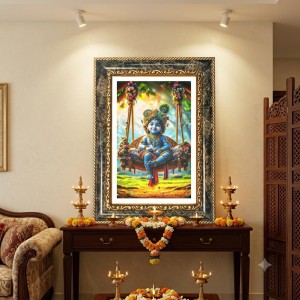 Radhaa Krishna Decorative Photo Frame With White Mount | Premium Wall & Tabletop Picture Frame | Home, Office & Temple Decoration | 12x16 Inch (Pack Of 1) (F31599) Radhaa Krishna Decorative Photo Frame With White Mount | Premium Wall & Tabletop Picture Frame | Home, Office & Temple Decoration | 12x16 Inch (Pack Of 1) (F31599)