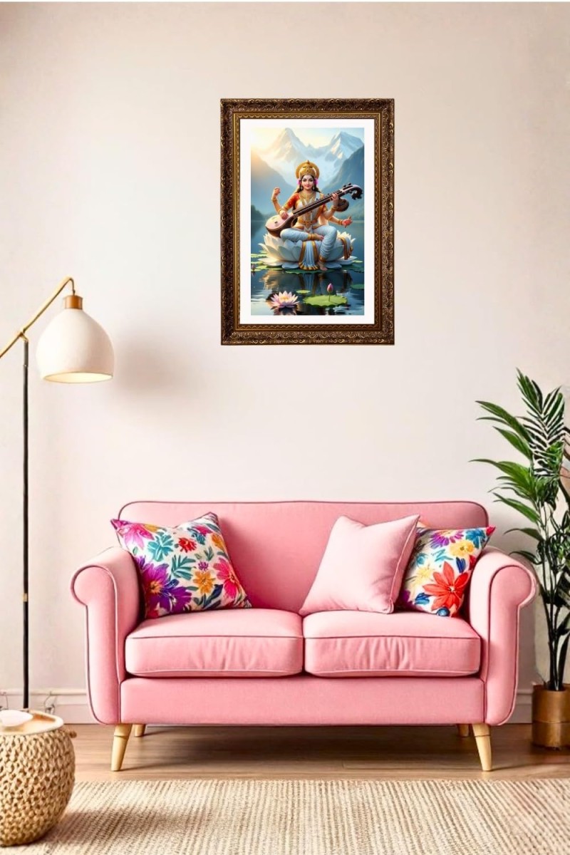 Vertical16X24 Inches Frame Big Photo Frame - 20x28 Inches For Home,Temple & Office Decoration (F10956)
