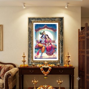 Radhaa Krishna Decorative Photo Frame With White Mount | Premium Wall & Tabletop Picture Frame | Home, Office & Temple Decoration | 8x12 Inch (Pack Of 1) (F31235) Radhaa Krishna Decorative Photo Frame With White Mount | Premium Wall & Tabletop Picture Frame | Home, Office & Temple Decoration | 8x12 Inch (Pack Of 1) (F31235)