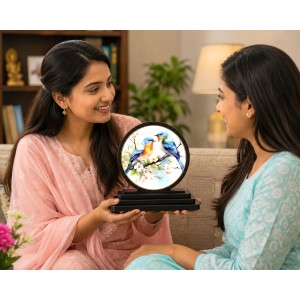 Car Dashboard Wooden Vibrant Bluebird Showpiece | 4 X 4.5 Inch Sublimation Printed Decorative Stand | 4 Mm MDF | Home Decor | Made in India (F33534) Car Dashboard Wooden Vibrant Bluebird Showpiece | 4 X 4.5 Inch Sublimation Printed Decorative Stand | 4 Mm MDF | Home Decor | Made in India (F33534)