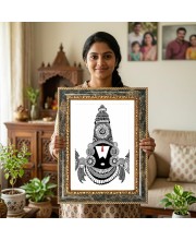 Shraddha Decorative Photo Frame With White Mount | Premium Wall & Tabletop Picture Frame | Home, Office & Temple Decoration | 10x14 Inch (Pack Of 1) (F33217)