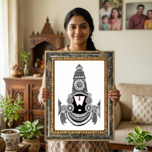 Shraddha Decorative Photo Frame With White Mount | Premium Wall & Tabletop Picture Frame | Home, Office & Temple Decoration | 10x14 Inch (Pack Of 1) (F33217) Shraddha Decorative Photo Frame With White Mount | Premium Wall & Tabletop Picture Frame | Home, Office & Temple Decoration | 10x14 Inch (Pack Of 1) (F33217)