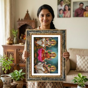 Radhaa Krishna Decorative Photo Frame With White Mount | Premium Wall & Tabletop Picture Frame | Home, Office & Temple Decoration | 12x16 Inch (Pack Of 1) (F31369) Radhaa Krishna Decorative Photo Frame With White Mount | Premium Wall & Tabletop Picture Frame | Home, Office & Temple Decoration | 12x16 Inch (Pack Of 1) (F31369)
