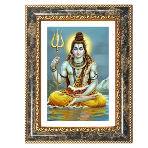 Sai Baba Decorative Photo Frame With White Mount | Premium Wall & Tabletop Picture Frame | Home, Office & Temple Decoration | 12x16 Inch (Pack Of 1) (F31096)