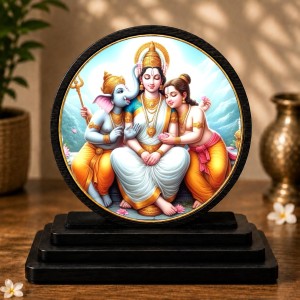 Car Dashboard Wooden Durga MATA, Ganeshaa, Kartika Showpiece | 4 X 4.5 Inch Sublimation Printed Decorative Stand | 4 Mm MDF | Home Decor | Made in India (F33382) Car Dashboard Wooden Durga MATA, Ganeshaa, Kartika Showpiece | 4 X 4.5 Inch Sublimation Printed Decorative Stand | 4 Mm MDF | Home Decor | Made in India (F33382)