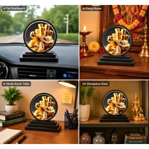 Car Dashboard Wooden Golden Tortoise Showpiece | 4 X 4.5 Inch Sublimation Printed Decorative Stand | 4 Mm MDF | Home Decor | Made in India (F33548) Car Dashboard Wooden Golden Tortoise Showpiece | 4 X 4.5 Inch Sublimation Printed Decorative Stand | 4 Mm MDF | Home Decor | Made in India (F33548)