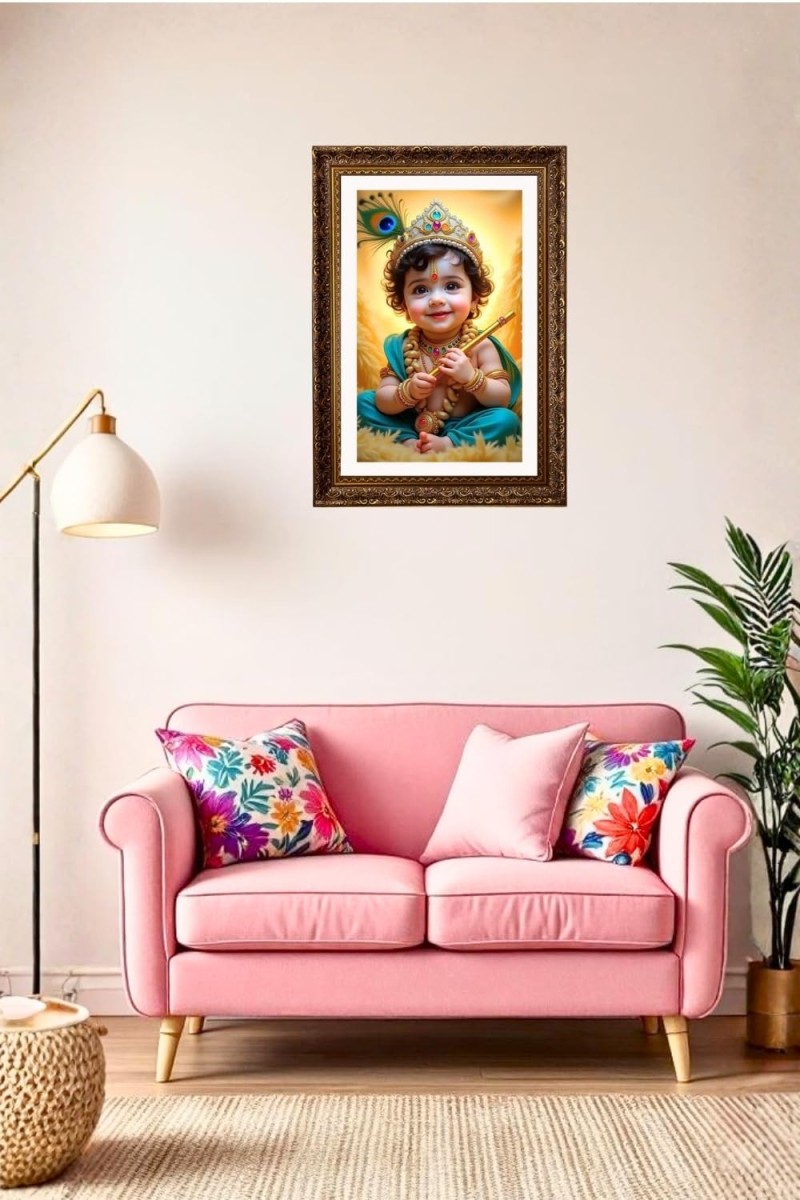 Vertical16X24 Inches Frame Big Photo Frame - 20x28 Inches For Home,Temple & Office Decoration (F10934)