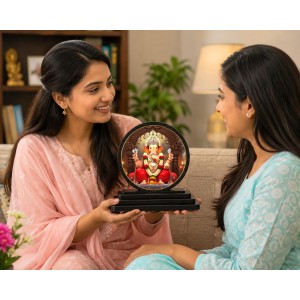 Car Dashboard Wooden Lord Ganeshaa Showpiece | 4 X 4.5 Inch Sublimation Printed Decorative Stand | 4 Mm MDF | Home Decor | Made in India (F33299) Car Dashboard Wooden Lord Ganeshaa Showpiece | 4 X 4.5 Inch Sublimation Printed Decorative Stand | 4 Mm MDF | Home Decor | Made in India (F33299)