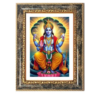Vishnu Decorative Photo Frame With White Mount | Premium Wall & Tabletop Picture Frame | Home, Office & Temple Decoration | 8x12 Inch (Pack Of 1) (F31439) Vishnu Decorative Photo Frame With White Mount | Premium Wall & Tabletop Picture Frame | Home, Office & Temple Decoration | 8x12 Inch (Pack Of 1) (F31439)