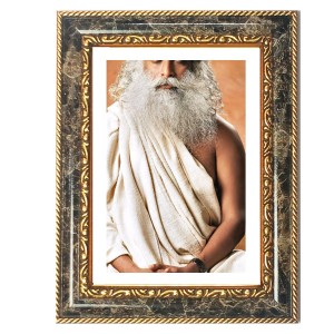Spiritual Leader Decorative Photo Frame With White Mount | Premium Wall & Tabletop Picture Frame | Home, Office & Temple Decoration | 8x12 Inch (Pack Of 1) (F31483)