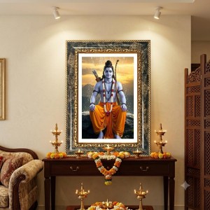 Rama Decorative Photo Frame With White Mount | Premium Wall & Tabletop Picture Frame | Home, Office & Temple Decoration | 10x14 Inch (Pack Of 1) (F33074) Rama Decorative Photo Frame With White Mount | Premium Wall & Tabletop Picture Frame | Home, Office & Temple Decoration | 10x14 Inch (Pack Of 1) (F33074)