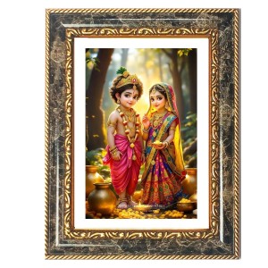 Radhaa Krishna Decorative Photo Frame With White Mount | Premium Wall & Tabletop Picture Frame | Home, Office & Temple Decoration | 8x12 Inch (Pack Of 1) (F31375) Radhaa Krishna Decorative Photo Frame With White Mount | Premium Wall & Tabletop Picture Frame | Home, Office & Temple Decoration | 8x12 Inch (Pack Of 1) (F31375)