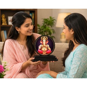 Car Dashboard Wooden Lord Ganeshaa Showpiece | 4 X 4.5 Inch Sublimation Printed Decorative Stand | 4 Mm MDF | Home Decor | Made in India (F33520) Car Dashboard Wooden Lord Ganeshaa Showpiece | 4 X 4.5 Inch Sublimation Printed Decorative Stand | 4 Mm MDF | Home Decor | Made in India (F33520)