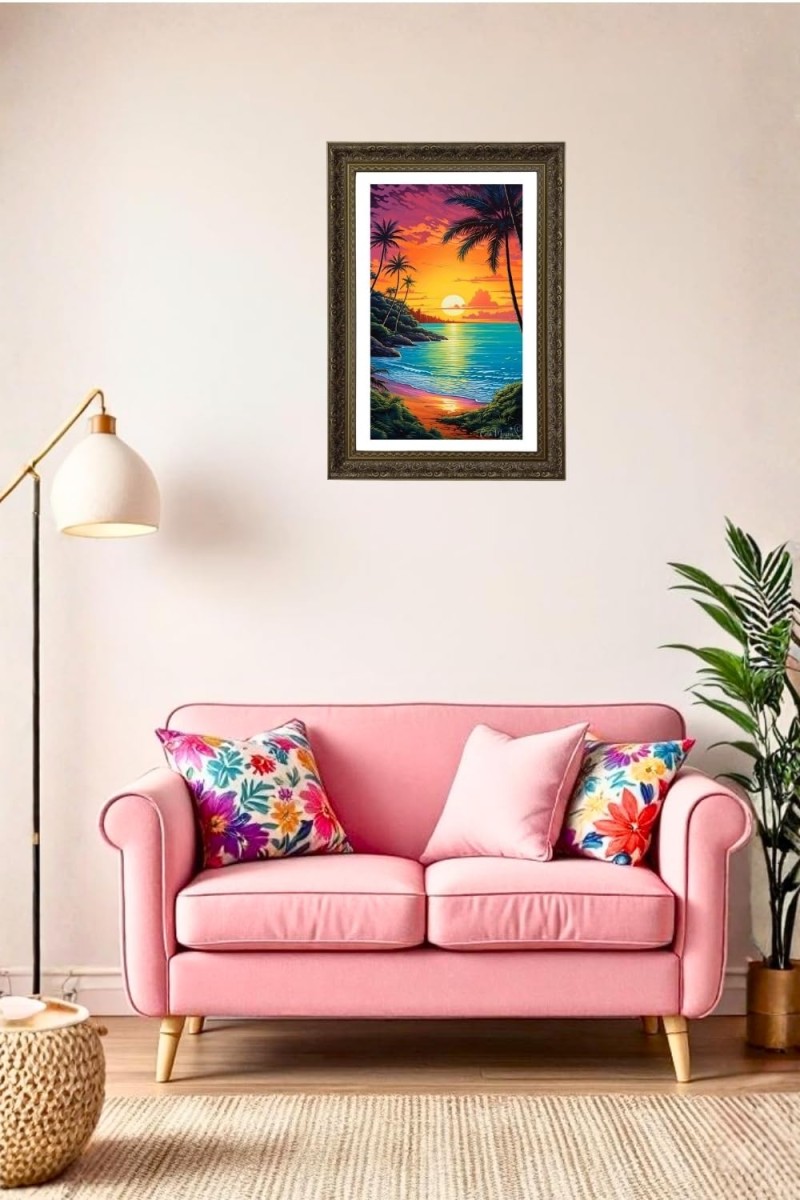 Vertical16X24 Inches Frame Big Photo Frame - 20x28 Inches For Home,Temple & Office Decoration (F10864)