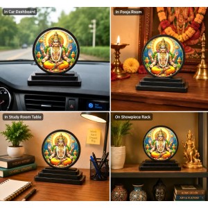Car Dashboard Wooden Lord Kubera Showpiece | 4 X 4.5 Inch Sublimation Printed Decorative Stand | 4 Mm MDF | Home Decor | Made in India (F33488) Car Dashboard Wooden Lord Kubera Showpiece | 4 X 4.5 Inch Sublimation Printed Decorative Stand | 4 Mm MDF | Home Decor | Made in India (F33488)