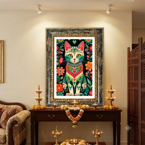 Modern Contemporary Painting Decorative Photo Frame With White Mount | Premium Wall & Tabletop Picture Frame | Home, Office & Temple Decoration | 12x16 Inch (Pack Of 1) (F32581) Modern Contemporary Painting Decorative Photo Frame With White Mount | Premium Wall & Tabletop Picture Frame | Home, Office & Temple Decoration | 12x16 Inch (Pack Of 1) (F32581)