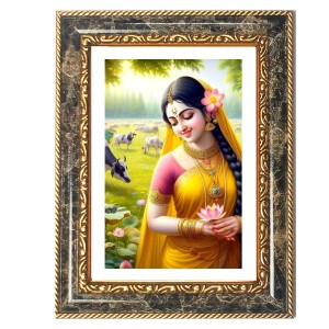 Radhaa Decorative Photo Frame With White Mount | Premium Wall & Tabletop Picture Frame | Home, Office & Temple Decoration | 8x12 Inch (Pack Of 1) (F31489)