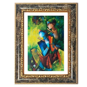 Radhaa Krishna Decorative Photo Frame With White Mount | Premium Wall & Tabletop Picture Frame | Home, Office & Temple Decoration | 8x12 Inch (Pack Of 1) (F31391) Radhaa Krishna Decorative Photo Frame With White Mount | Premium Wall & Tabletop Picture Frame | Home, Office & Temple Decoration | 8x12 Inch (Pack Of 1) (F31391)