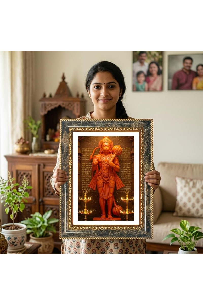 Venkateswara Decorative Photo Frame With White Mount | Premium Wall & Tabletop Picture Frame | Home, Office & Temple Decoration | 10x14 Inch (Pack Of 1) (F32364)