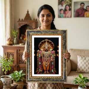 Narasimha Decorative Photo Frame With White Mount | Premium Wall & Tabletop Picture Frame | Home, Office & Temple Decoration | 10x14 Inch (Pack Of 1) (F32367) Narasimha Decorative Photo Frame With White Mount | Premium Wall & Tabletop Picture Frame | Home, Office & Temple Decoration | 10x14 Inch (Pack Of 1) (F32367)