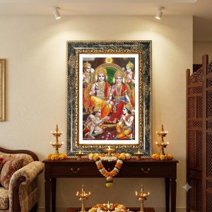 Ram Darbar Decorative Photo Frame With White Mount | Premium Wall & Tabletop Picture Frame | Home, Office & Temple Decoration | 8x12 Inch (Pack Of 1) (F33121) Ram Darbar Decorative Photo Frame With White Mount | Premium Wall & Tabletop Picture Frame | Home, Office & Temple Decoration | 8x12 Inch (Pack Of 1) (F33121)