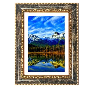 Vibrant Mountain Landscape Decorative Photo Frame With White Mount | Premium Wall & Tabletop Picture Frame | Home, Office & Temple Decoration | 8x12 Inch (Pack Of 1) (F32497) Vibrant Mountain Landscape Decorative Photo Frame With White Mount | Premium Wall & Tabletop Picture Frame | Home, Office & Temple Decoration | 8x12 Inch (Pack Of 1) (F32497)
