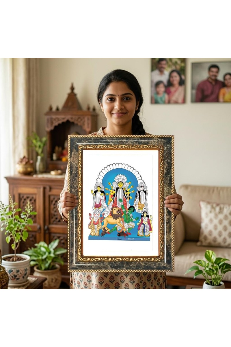 Red Bird Decorative Photo Frame With White Mount | Premium Wall & Tabletop Picture Frame | Home, Office & Temple Decoration | 12x16 Inch (Pack Of 1) (F31452)