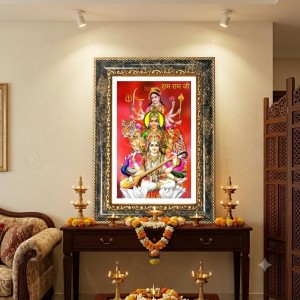 Tridevei Decorative Photo Frame With White Mount | Premium Wall & Tabletop Picture Frame | Home, Office & Temple Decoration | 10x14 Inch (Pack Of 1) (F31548) Tridevei Decorative Photo Frame With White Mount | Premium Wall & Tabletop Picture Frame | Home, Office & Temple Decoration | 10x14 Inch (Pack Of 1) (F31548)