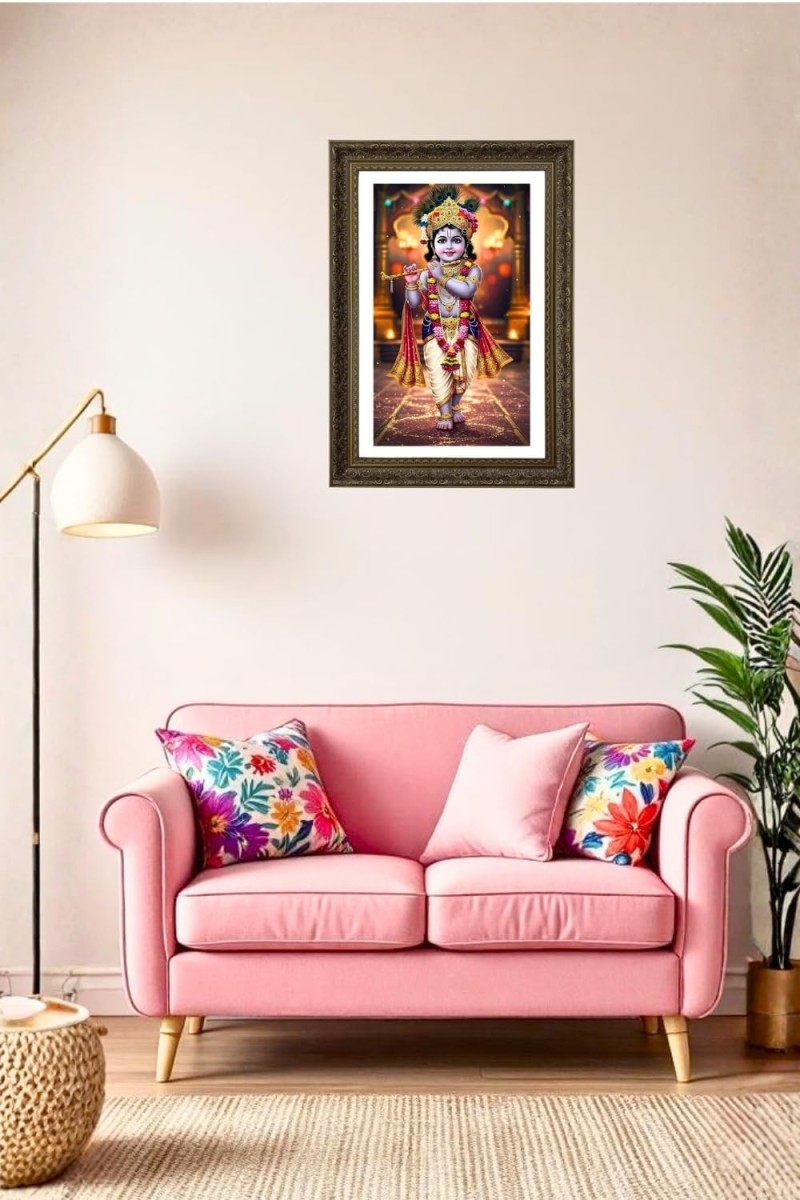 Vertical16X24 Inches Frame Big Photo Frame - 20x28 Inches For Home,Temple & Office Decoration (F10828)