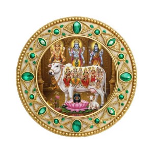 Kamadhenu Fridge Magnet Wooden | Glossy Sublimation Print | 4x4 Inch | Strong Magnet Back | Decorative Magnet for Fridge, Almirah & Temple Decor (F23788) Kamadhenu Fridge Magnet Wooden | Glossy Sublimation Print | 4x4 Inch | Strong Magnet Back | Decorative Magnet for Fridge, Almirah & Temple Decor (F23788)