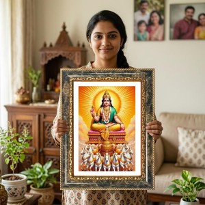 Surya Decorative Photo Frame With White Mount | Premium Wall & Tabletop Picture Frame | Home, Office & Temple Decoration | 10x14 Inch (Pack Of 1) (F32589)
