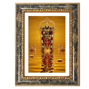 Venkateswara Decorative Photo Frame With White Mount | Premium Wall & Tabletop Picture Frame | Home, Office & Temple Decoration | 8x12 Inch (Pack Of 1) (F32417) Venkateswara Decorative Photo Frame With White Mount | Premium Wall & Tabletop Picture Frame | Home, Office & Temple Decoration | 8x12 Inch (Pack Of 1) (F32417)