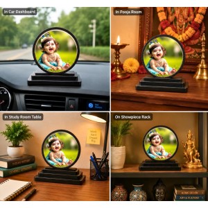 Car Dashboard Wooden Bal Krishna Showpiece | 4 X 4.5 Inch Sublimation Printed Decorative Stand | 4 Mm MDF | Home Decor | Made in India (F33707) Car Dashboard Wooden Bal Krishna Showpiece | 4 X 4.5 Inch Sublimation Printed Decorative Stand | 4 Mm MDF | Home Decor | Made in India (F33707)