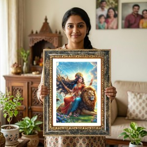 Ram Darbar Decorative Photo Frame With White Mount | Premium Wall & Tabletop Picture Frame | Home, Office & Temple Decoration | 12x16 Inch (Pack Of 1) (F33234) Ram Darbar Decorative Photo Frame With White Mount | Premium Wall & Tabletop Picture Frame | Home, Office & Temple Decoration | 12x16 Inch (Pack Of 1) (F33234)
