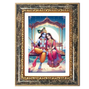 Radhaa Krishna Decorative Photo Frame With White Mount | Premium Wall & Tabletop Picture Frame | Home, Office & Temple Decoration | 8x12 Inch (Pack Of 1) (F31235) Radhaa Krishna Decorative Photo Frame With White Mount | Premium Wall & Tabletop Picture Frame | Home, Office & Temple Decoration | 8x12 Inch (Pack Of 1) (F31235)
