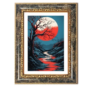 Nature Decorative Photo Frame With White Mount | Premium Wall & Tabletop Picture Frame | Home, Office & Temple Decoration | 8x12 Inch (Pack Of 1) (F32531) Nature Decorative Photo Frame With White Mount | Premium Wall & Tabletop Picture Frame | Home, Office & Temple Decoration | 8x12 Inch (Pack Of 1) (F32531)