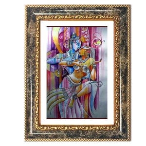 Radhaa Krishna Decorative Photo Frame With White Mount | Premium Wall & Tabletop Picture Frame | Home, Office & Temple Decoration | 12x16 Inch (Pack Of 1) (F31552) Radhaa Krishna Decorative Photo Frame With White Mount | Premium Wall & Tabletop Picture Frame | Home, Office & Temple Decoration | 12x16 Inch (Pack Of 1) (F31552)