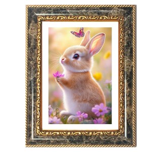 Rabbit Decorative Photo Frame With White Mount | Premium Wall & Tabletop Picture Frame | Home, Office & Temple Decoration | 8x12 Inch (Pack Of 1) (F31476) Rabbit Decorative Photo Frame With White Mount | Premium Wall & Tabletop Picture Frame | Home, Office & Temple Decoration | 8x12 Inch (Pack Of 1) (F31476)