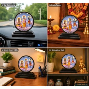 Car Dashboard Wooden Lord Brahma, Vishnu, Shiva Showpiece | 4 X 4.5 Inch Sublimation Printed Decorative Stand | 4 Mm MDF | Home Decor | Made in India (F33610) Car Dashboard Wooden Lord Brahma, Vishnu, Shiva Showpiece | 4 X 4.5 Inch Sublimation Printed Decorative Stand | 4 Mm MDF | Home Decor | Made in India (F33610)