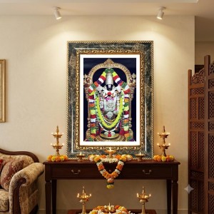 Venkateswara Swamy Decorative Photo Frame With White Mount | Premium Wall & Tabletop Picture Frame | Home, Office & Temple Decoration | 8x12 Inch (Pack Of 1) (F33097) Venkateswara Swamy Decorative Photo Frame With White Mount | Premium Wall & Tabletop Picture Frame | Home, Office & Temple Decoration | 8x12 Inch (Pack Of 1) (F33097)