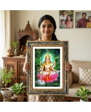 Savitri Decorative Photo Frame With White Mount | Premium Wall & Tabletop Picture Frame | Home, Office & Temple Decoration | 10x14 Inch (Pack Of 1) (F33083)
