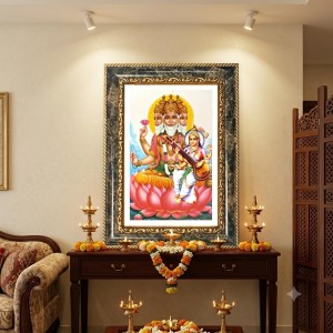 Brahma Decorative Photo Frame With White Mount | Premium Wall & Tabletop Picture Frame | Home, Office & Temple Decoration | 10x14 Inch (Pack Of 1) (F32365) Brahma Decorative Photo Frame With White Mount | Premium Wall & Tabletop Picture Frame | Home, Office & Temple Decoration | 10x14 Inch (Pack Of 1) (F32365)