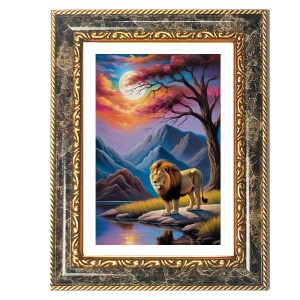 Swami Vivekananda Decorative Photo Frame With White Mount | Premium Wall & Tabletop Picture Frame | Home, Office & Temple Decoration | 12x16 Inch (Pack Of 1) (F32486)