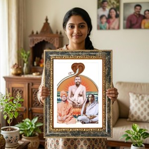 Vishnu Decorative Photo Frame With White Mount | Premium Wall & Tabletop Picture Frame | Home, Office & Temple Decoration | 12x16 Inch (Pack Of 1) (F32510) Vishnu Decorative Photo Frame With White Mount | Premium Wall & Tabletop Picture Frame | Home, Office & Temple Decoration | 12x16 Inch (Pack Of 1) (F32510)