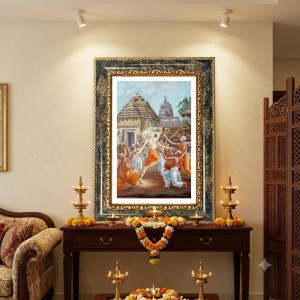 Krishna And Arjuna Decorative Photo Frame With White Mount | Premium Wall & Tabletop Picture Frame | Home, Office & Temple Decoration | 8x12 Inch (Pack Of 1) (F31581) Krishna And Arjuna Decorative Photo Frame With White Mount | Premium Wall & Tabletop Picture Frame | Home, Office & Temple Decoration | 8x12 Inch (Pack Of 1) (F31581)