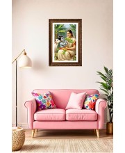 Vertical16X24 Inches Frame Big Photo Frame - 20x28 Inches For Home,Temple & Office Decoration (F10965)